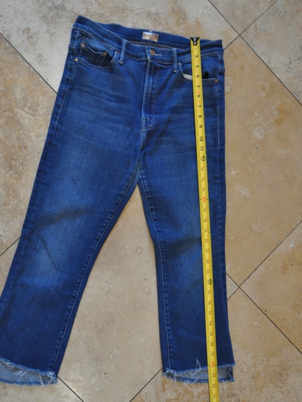 Mother Jeans Size 31 The Insider Crop Step Fray